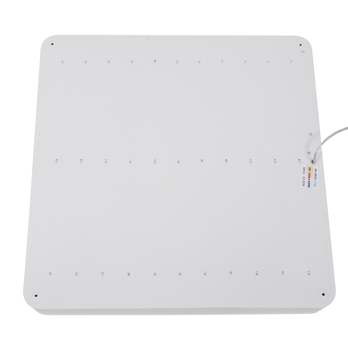 GloboStar® KAMALA 61209-S Πλαφονιέρα Οροφής LED CCT 75W 8625lm 120° AC 220-240V - Εναλλαγή Φωτισμού μέσω Τηλεχειριστηρίου All In One Ψυχρό 6000k+Φυσικό 4500k+Θερμό 2700k Dimmable Μ60 x Π60 x Υ8cm - Λευκό - 3 Years Warranty