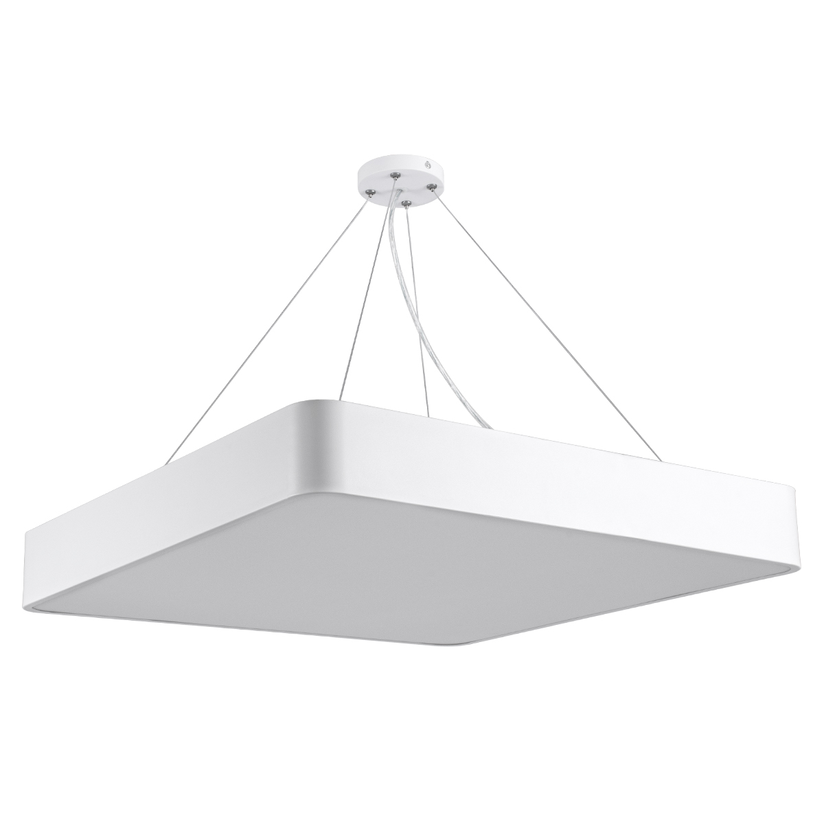 GloboStar® KAMALA 61209-S Πλαφονιέρα Οροφής LED CCT 75W 8625lm 120° AC 220-240V - Εναλλαγή Φωτισμού μέσω Τηλεχειριστηρίου All In One Ψυχρό 6000k+Φυσικό 4500k+Θερμό 2700k Dimmable Μ60 x Π60 x Υ8cm - Λευκό - 3 Years Warranty