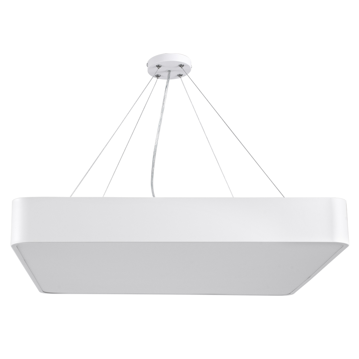 GloboStar® KAMALA 61209-S Πλαφονιέρα Οροφής LED CCT 75W 8625lm 120° AC 220-240V - Εναλλαγή Φωτισμού μέσω Τηλεχειριστηρίου All In One Ψυχρό 6000k+Φυσικό 4500k+Θερμό 2700k Dimmable Μ60 x Π60 x Υ8cm - Λευκό - 3 Years Warranty