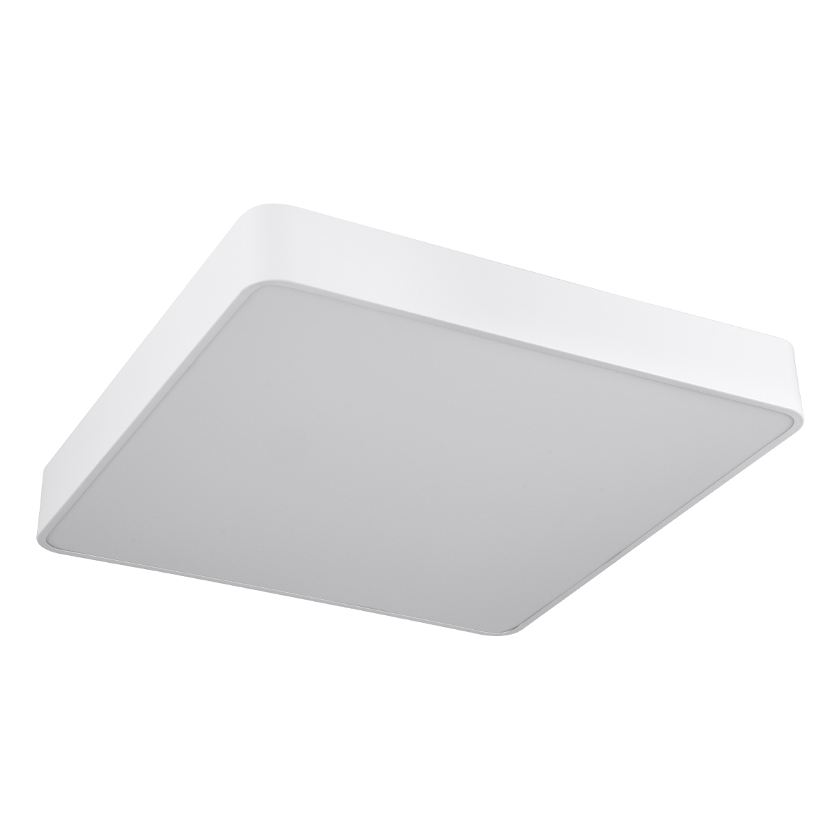 GloboStar® KAMALA 61209-P Κρεμαστή Πλαφονιέρα Οροφής LED CCT 75W 8625lm 120° AC 220-240V - Εναλλαγή Φωτισμού μέσω Τηλεχειριστηρίου All In One Ψυχρό 6000k+Φυσικό 4500k+Θερμό 2700k Dimmable Μ60 x Π60 x Υ8cm - Λευκό - 3 Years Warranty