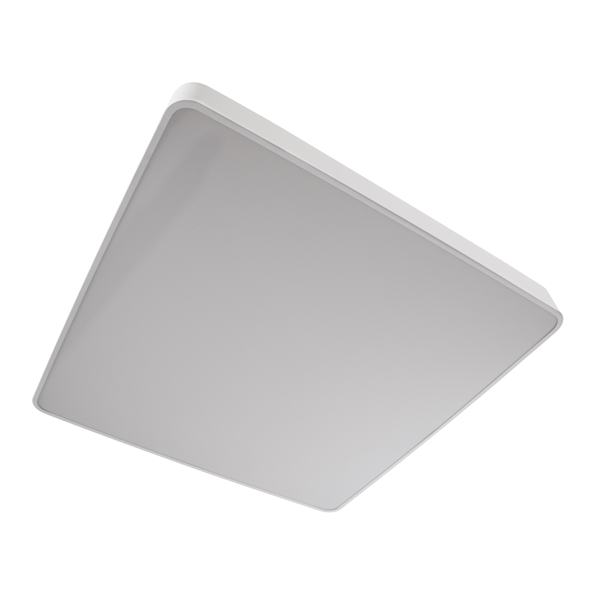 GloboStar® KAMALA 61211-P Κρεμαστή Πλαφονιέρα Οροφής LED CCT 100W 11020lm 120° AC 220-240V - Εναλλαγή Φωτισμού μέσω Τηλεχειριστηρίου All In One Ψυχρό 6000k+Φυσικό 4500k+Θερμό 2700k Dimmable Μ80 x Π80 x Υ8cm - Λευκό - 3 Years Warranty