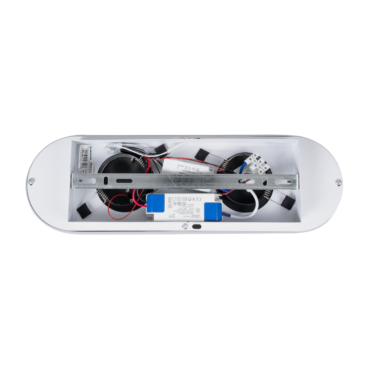 GloboStar® NESPO 61212 Φωτιστικό Οροφής Linear Design LED CCT με Κινούμενα Σποτ LED Spot Downlight 36W 4032lm 360° & 45° AC 220-240V - Εναλλαγή Φωτισμού μέσω Διακόπτη On/Off All In One Ψυχρό 6000k+Φυσικό 4500k+Θερμό 2700k Μ40 x Π13 x Υ6.5cm - Μαύρο
