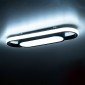 GloboStar® IGOR 61216 Φωτιστικό Οροφής Linear Design LED CCT 24W 2880lm 210° AC 220-240V - Εναλλαγή Φωτισμού μέσω Διακόπτη On/Off All In One Ψυχρό 6000k+Φυσικό 4500k+Θερμό 2700k Μ41 x Π13 x Υ4.5cm - Μαύρο - 3 Years Warranty