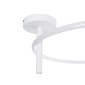 GloboStar® VERONA 61224 Φωτιστικό Οροφής Δαχτυλίδι-Κύκλος LED CCT 36W 4032lm 360° AC 220-240V - Εναλλαγή Φωτισμού μέσω Διακόπτη On/Off All In One Ψυχρό 6000k+Φυσικό 4500k+Θερμό 2700K Φ60 x Υ23cm - Λευκό - 3 Χρόνια Εγγύηση