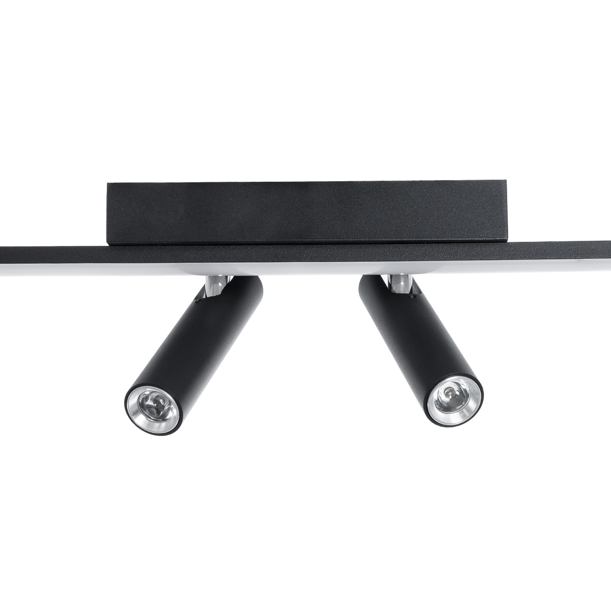 GLOBOSTAR® BARETTI 61226 Φωτιστικό Οροφής Linear Design LED CCT με Κινούμενα Σποτ LED Downlight 24W 2688lm 160° & 45° AC 220-240V IP20  - Εναλλαγή Φωτισμού μέσω Διακόπτη On/Off All In One Ψυχρό 6000k+Φυσικό 4500k+Θερμό 2700k - Μ80 x Π5.5 x Υ5 cm - Μαύ