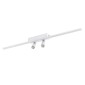 GLOBOSTAR® BARETTI 61227 Φωτιστικό Οροφής Linear Design LED CCT με Κινούμενα Σποτ LED Downlight 24W 2688lm 160° & 45° AC 220-240V IP20  - Εναλλαγή Φωτισμού μέσω Διακόπτη On/Off All In One Ψυχρό 6000k+Φυσικό 4500k+Θερμό 2700k - Μ80 x Π5.5 x Υ5 cm - Λευ