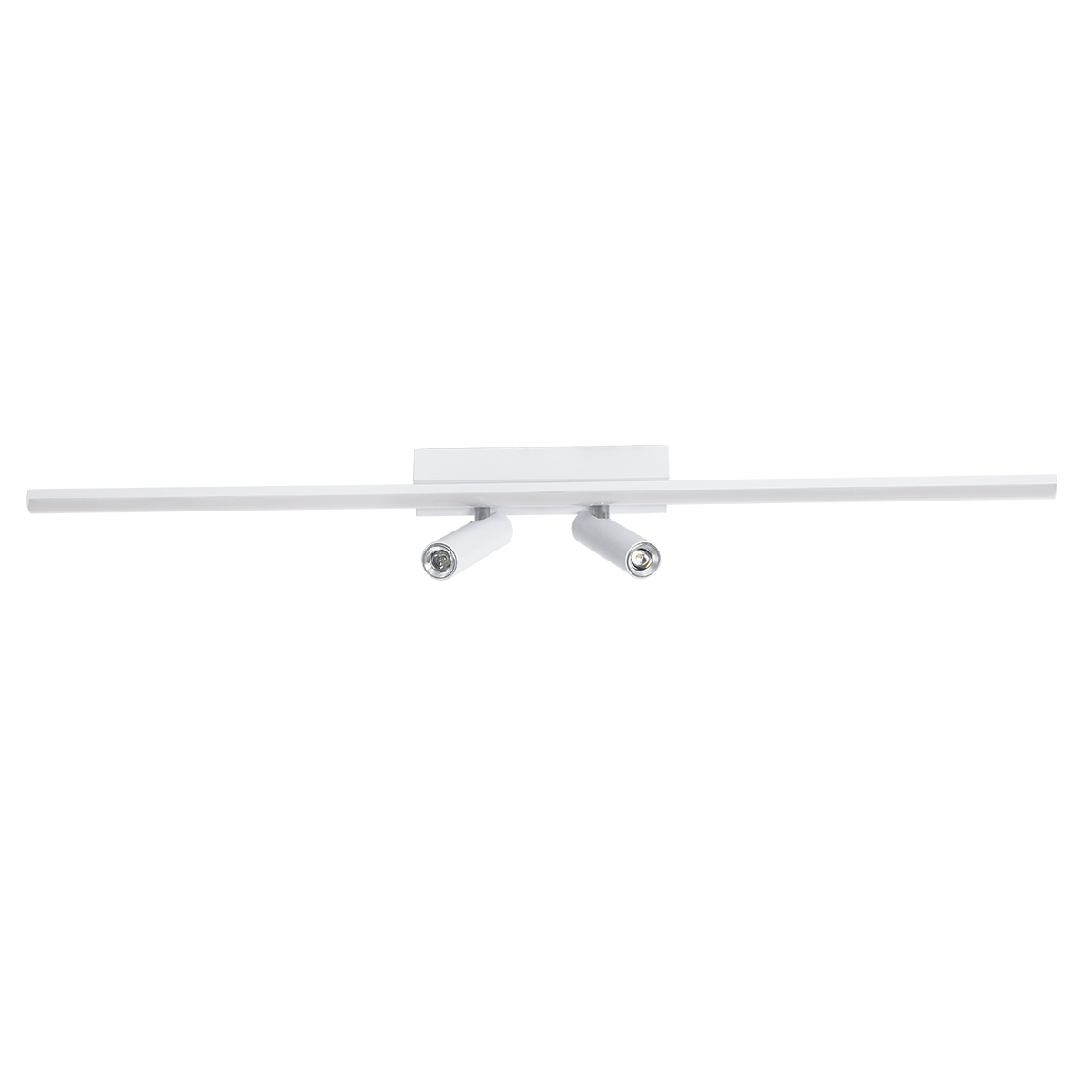 GLOBOSTAR® BARETTI 61227 Φωτιστικό Οροφής Linear Design LED CCT με Κινούμενα Σποτ LED Downlight 24W 2688lm 160° & 45° AC 220-240V IP20  - Εναλλαγή Φωτισμού μέσω Διακόπτη On/Off All In One Ψυχρό 6000k+Φυσικό 4500k+Θερμό 2700k - Μ80 x Π5.5 x Υ5 cm - Λευ