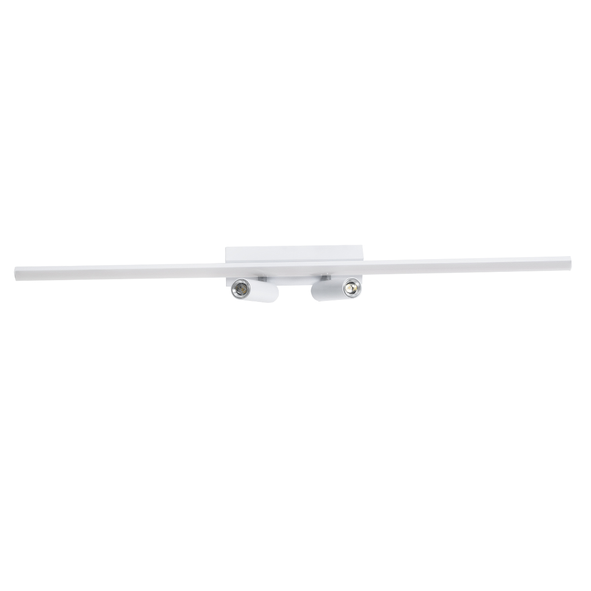 GLOBOSTAR® BARETTI 61227 Φωτιστικό Οροφής Linear Design LED CCT με Κινούμενα Σποτ LED Downlight 24W 2688lm 160° & 45° AC 220-240V IP20  - Εναλλαγή Φωτισμού μέσω Διακόπτη On/Off All In One Ψυχρό 6000k+Φυσικό 4500k+Θερμό 2700k - Μ80 x Π5.5 x Υ5 cm - Λευ