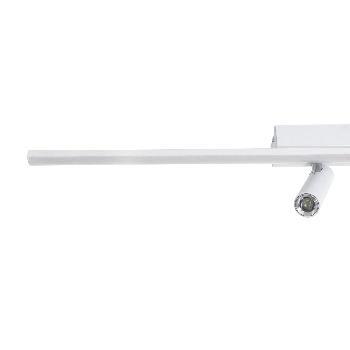 GLOBOSTAR® BARETTI 61227 Φωτιστικό Οροφής Linear Design LED CCT με Κινούμενα Σποτ LED Downlight 24W 2688lm 160° & 45° AC 220-240V IP20  - Εναλλαγή Φωτισμού μέσω Διακόπτη On/Off All In One Ψυχρό 6000k+Φυσικό 4500k+Θερμό 2700k - Μ80 x Π5.5 x Υ5 cm - Λευ