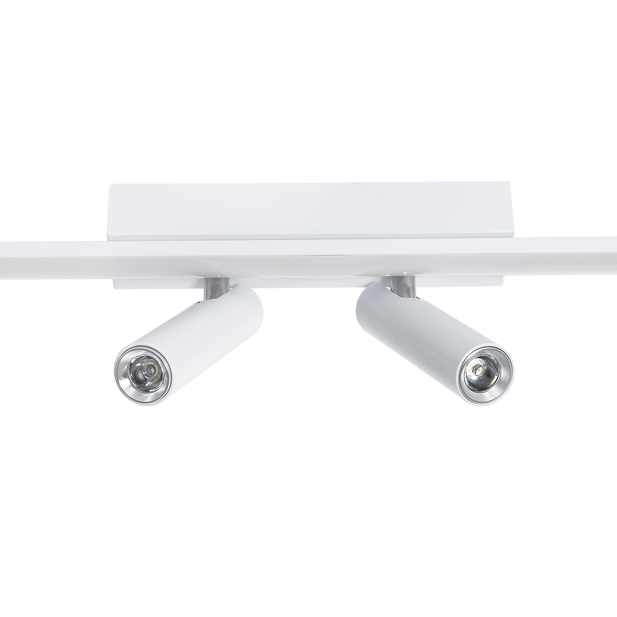 GLOBOSTAR® BARETTI 61227 Φωτιστικό Οροφής Linear Design LED CCT με Κινούμενα Σποτ LED Downlight 24W 2688lm 160° & 45° AC 220-240V IP20  - Εναλλαγή Φωτισμού μέσω Διακόπτη On/Off All In One Ψυχρό 6000k+Φυσικό 4500k+Θερμό 2700k - Μ80 x Π5.5 x Υ5 cm - Λευ