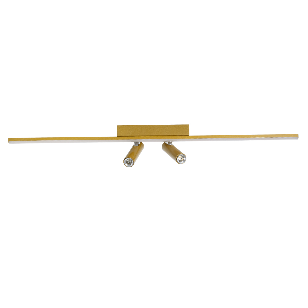 GLOBOSTAR® BARETTI 61228 Φωτιστικό Οροφής Linear Design LED CCT με Κινούμενα Σποτ LED Downlight 24W 2688lm 160° & 45° AC 220-240V IP20  - Εναλλαγή Φωτισμού μέσω Διακόπτη On/Off All In One Ψυχρό 6000k+Φυσικό 4500k+Θερμό 2700k - Μ80 x Π5.5 x Υ5 cm - Χρυ