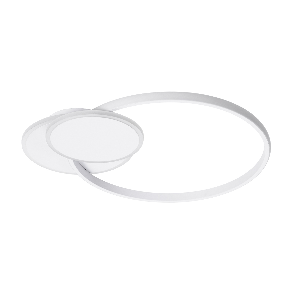 GloboStar® CIRCUO 61230 Φωτιστικό Οροφής Δαχτυλίδι-Κύκλος LED CCT 75W 8400lm 360° AC 220-240V - Εναλλαγή Φωτισμού μέσω Τηλεχειριστηρίου All In One Ψυχρό 6000k+Φυσικό 4500k+Θερμό 2700k Dimmable Μ53 x Π42.5 x Υ9cm - Λευκό - 3 Years Warranty