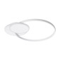 GloboStar® CIRCUO 61230 Φωτιστικό Οροφής Δαχτυλίδι-Κύκλος LED CCT 75W 8400lm 360° AC 220-240V - Εναλλαγή Φωτισμού μέσω Τηλεχειριστηρίου All In One Ψυχρό 6000k+Φυσικό 4500k+Θερμό 2700k Dimmable Μ53 x Π42.5 x Υ9cm - Λευκό - 3 Years Warranty