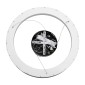 GloboStar® SALEM 61245 Κρεμαστή Πλαφονιέρα Οροφής Δαχτυλίδι-Κύκλος LED CCT 105W 12075lm 120° AC 220-240V - Εναλλαγή Φωτισμού μέσω Τηλεχειριστηρίου All In One Ψυχρό 6000k+Φυσικό 4500k+Θερμό 2700k Dimmable Φ60cm - Μαύρο - 3 Years Warranty