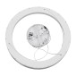 GloboStar® SALEM 61246 Κρεμαστή Πλαφονιέρα Οροφής Δαχτυλίδι-Κύκλος LED CCT 105W 12075lm 120° AC 220-240V - Εναλλαγή Φωτισμού μέσω Τηλεχειριστηρίου All In One Ψυχρό 6000k+Φυσικό 4500k+Θερμό 2700k Dimmable Φ60cm - Ασημί - 3 Years Warranty