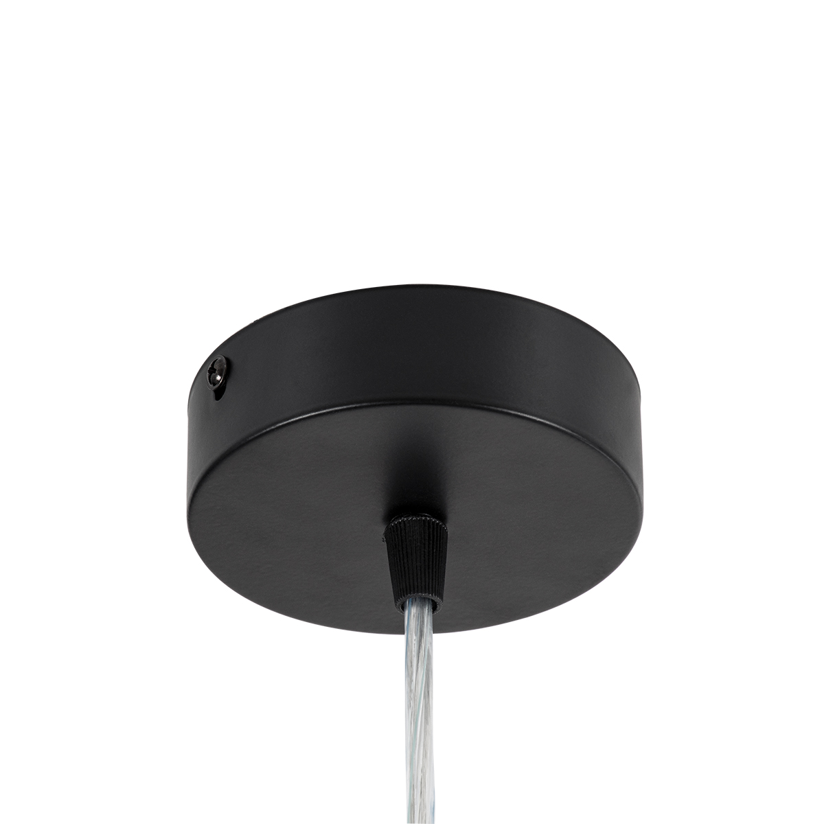 GloboStar® BARON 61254 Κρεμαστή Πλαφονιέρα Οροφής LED CCT 24W 2880lm 120° AC 220-240V - Εναλλαγή Φωτισμού μέσω Διακόπτη On/Off All In One Ψυχρό 6000k+Φυσικό 4500k+Θερμό 2700k Φ40 x Υ10cm - Μαύρο - 3 Years Warranty