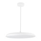 GloboStar® BARON 61255 Κρεμαστή Πλαφονιέρα Οροφής LED CCT 24W 2880lm 120° AC 220-240V - Εναλλαγή Φωτισμού μέσω Διακόπτη On/Off All In One Ψυχρό 6000k+Φυσικό 4500k+Θερμό 2700k Φ40 x Υ10cm - Λευκό - 3 Years Warranty