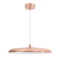 GloboStar® BARON 61256 Κρεμαστή Πλαφονιέρα Οροφής LED CCT 24W 2880lm 120° AC 220-240V - Εναλλαγή Φωτισμού μέσω Διακόπτη On/Off All In One Ψυχρό 6000k+Φυσικό 4500k+Θερμό 2700k Φ40 x Υ10cm - Χάλκινο Πλατίνα - 3 Years Warranty