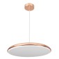 GloboStar® BARON 61256 Κρεμαστή Πλαφονιέρα Οροφής LED CCT 24W 2880lm 120° AC 220-240V - Εναλλαγή Φωτισμού μέσω Διακόπτη On/Off All In One Ψυχρό 6000k+Φυσικό 4500k+Θερμό 2700k Φ40 x Υ10cm - Χάλκινο Πλατίνα - 3 Years Warranty