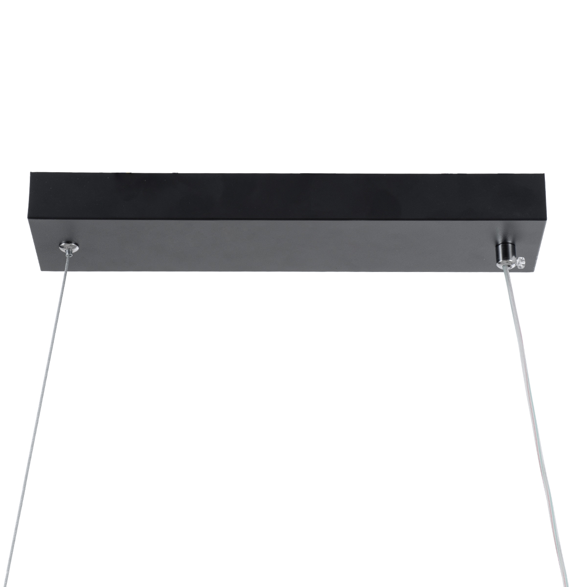 GloboStar® DOLORES 61279 Κρεμαστό Φωτιστικό Οροφής Design LED CCT 105W 11760lm 300° AC 220-240V - Εναλλαγή Φωτισμού μέσω Τηλεχειριστηρίου All In One Ψυχρό 6000k+Φυσικό 4500k+Θερμό 2700k Dimmable Μ110 x Π17 x Υ17.5cm - Μαύρο - 3 Years Warranty