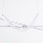 GloboStar® DOLORES 61280 Κρεμαστό Φωτιστικό Οροφής Design LED CCT 105W 11760lm 300° AC 220-240V - Εναλλαγή Φωτισμού μέσω Τηλεχειριστηρίου All In One Ψυχρό 6000k+Φυσικό 4500k+Θερμό 2700k Dimmable Μ110 x Π17 x Υ17.5cm - Λευκό - 3 Years Warranty