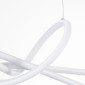 GloboStar® DOLORES 61280 Κρεμαστό Φωτιστικό Οροφής Design LED CCT 105W 11760lm 300° AC 220-240V - Εναλλαγή Φωτισμού μέσω Τηλεχειριστηρίου All In One Ψυχρό 6000k+Φυσικό 4500k+Θερμό 2700k Dimmable Μ110 x Π17 x Υ17.5cm - Λευκό - 3 Years Warranty