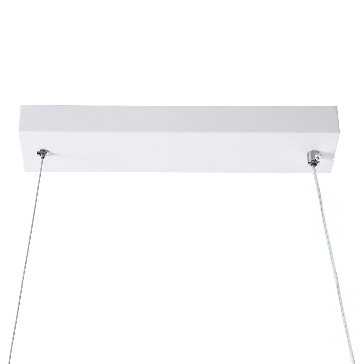 GloboStar® DOLORES 61280 Κρεμαστό Φωτιστικό Οροφής Design LED CCT 105W 11760lm 300° AC 220-240V - Εναλλαγή Φωτισμού μέσω Τηλεχειριστηρίου All In One Ψυχρό 6000k+Φυσικό 4500k+Θερμό 2700k Dimmable Μ110 x Π17 x Υ17.5cm - Λευκό - 3 Years Warranty