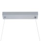 GloboStar® DOLORES 61281 Κρεμαστό Φωτιστικό Οροφής Design LED CCT 105W 11760lm 300° AC 220-240V - Εναλλαγή Φωτισμού μέσω Τηλεχειριστηρίου All In One Ψυχρό 6000k+Φυσικό 4500k+Θερμό 2700k Dimmable Μ110 x Π17 x Υ17.5cm - Νίκελ Ασημί Βούρτσας - 3 Years Warran
