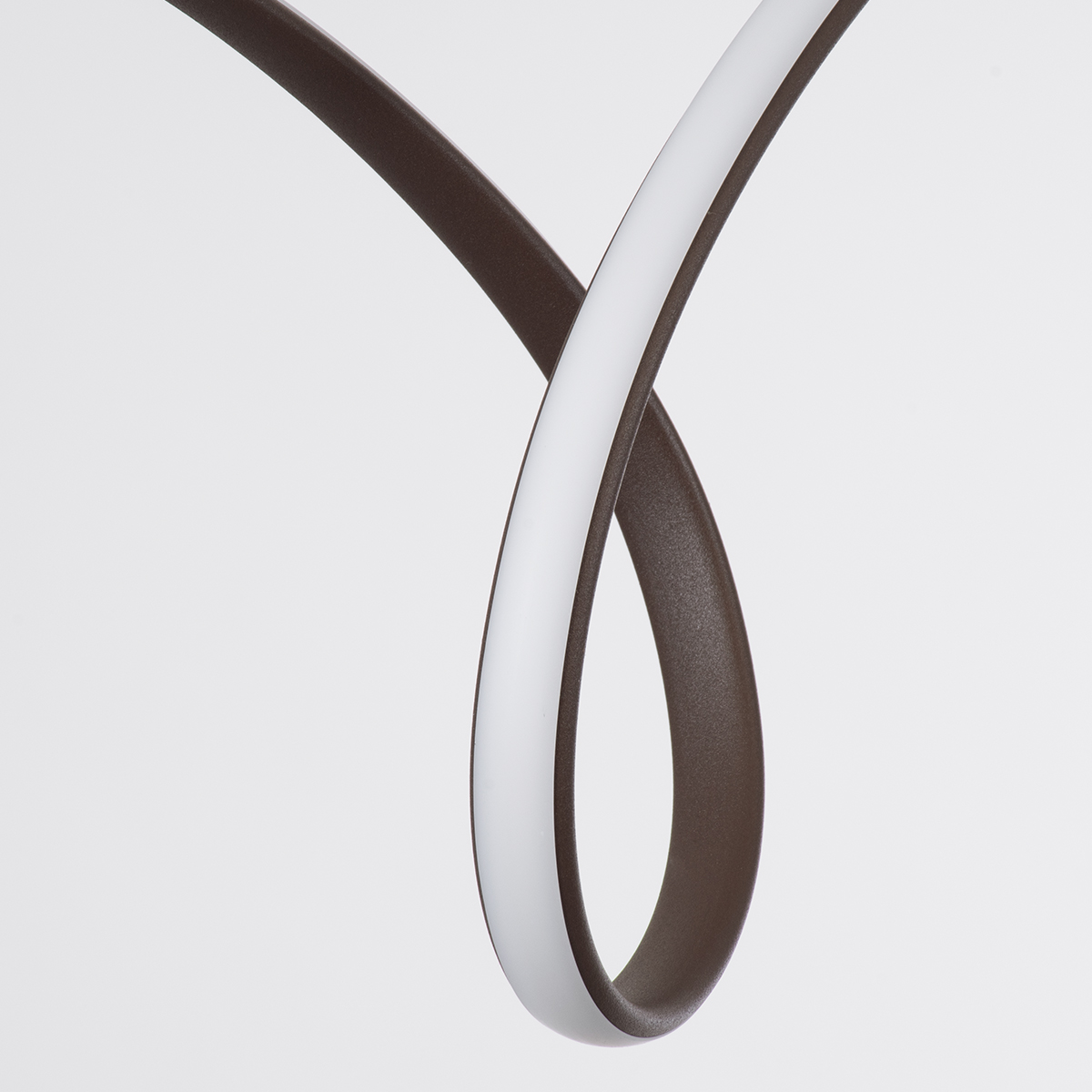 GloboStar® SPIRALE 61287 Κρεμαστό Φωτιστικό Οροφής Design LED CCT 75W 8400lm 300° AC 220-240V - Εναλλαγή Φωτισμού μέσω Τηλεχειριστηρίου All In One Ψυχρό 6000k+Φυσικό 4500k+Θερμό 2700k Dimmable Μ72 x Π25 x Υ30cm - Καφέ - 3 Years Warranty