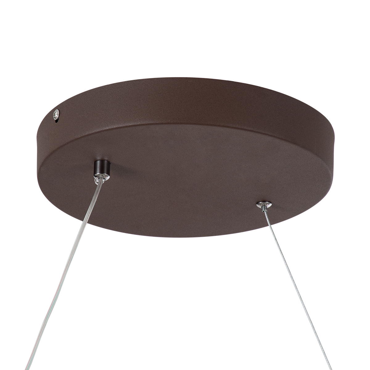 GloboStar® SPIRALE 61287 Κρεμαστό Φωτιστικό Οροφής Design LED CCT 75W 8400lm 300° AC 220-240V - Εναλλαγή Φωτισμού μέσω Τηλεχειριστηρίου All In One Ψυχρό 6000k+Φυσικό 4500k+Θερμό 2700k Dimmable Μ72 x Π25 x Υ30cm - Καφέ - 3 Years Warranty