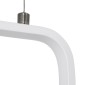 GloboStar® DEROBA 61299 Κρεμαστό Φωτιστικό Οροφής Linear Design LED CCT 12W 1320lm 360° AC 220-240V - Εναλλαγή Φωτισμού μέσω Διακόπτη On/Off All In One Ψυχρό 6000k+Φυσικό 4500k+Θερμό 2700k Μ16 x Π1.6 x Υ25.5cm - Λευκό - 3 Years Warranty