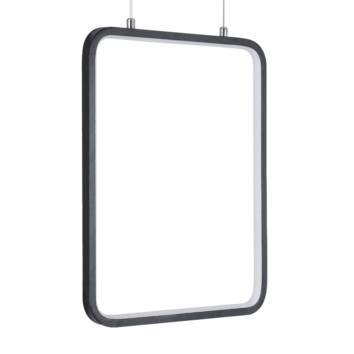 GloboStar® NEROBA 61302 Κρεμαστό Φωτιστικό Οροφής Linear Design LED CCT 18W 1980lm 360° AC 220-240V - Εναλλαγή Φωτισμού μέσω Διακόπτη On/Off All In One Ψυχρό 6000k+Φυσικό 4500k+Θερμό 2700k Μ29 x Π2 x Υ36cm - Μαύρο - 3 Years Warranty