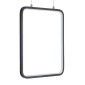 GloboStar® NEROBA 61302 Κρεμαστό Φωτιστικό Οροφής Linear Design LED CCT 18W 1980lm 360° AC 220-240V - Εναλλαγή Φωτισμού μέσω Διακόπτη On/Off All In One Ψυχρό 6000k+Φυσικό 4500k+Θερμό 2700k Μ29 x Π2 x Υ36cm - Μαύρο - 3 Years Warranty