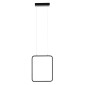 GloboStar® NEROBA 61302 Κρεμαστό Φωτιστικό Οροφής Linear Design LED CCT 18W 1980lm 360° AC 220-240V - Εναλλαγή Φωτισμού μέσω Διακόπτη On/Off All In One Ψυχρό 6000k+Φυσικό 4500k+Θερμό 2700k Μ29 x Π2 x Υ36cm - Μαύρο - 3 Years Warranty