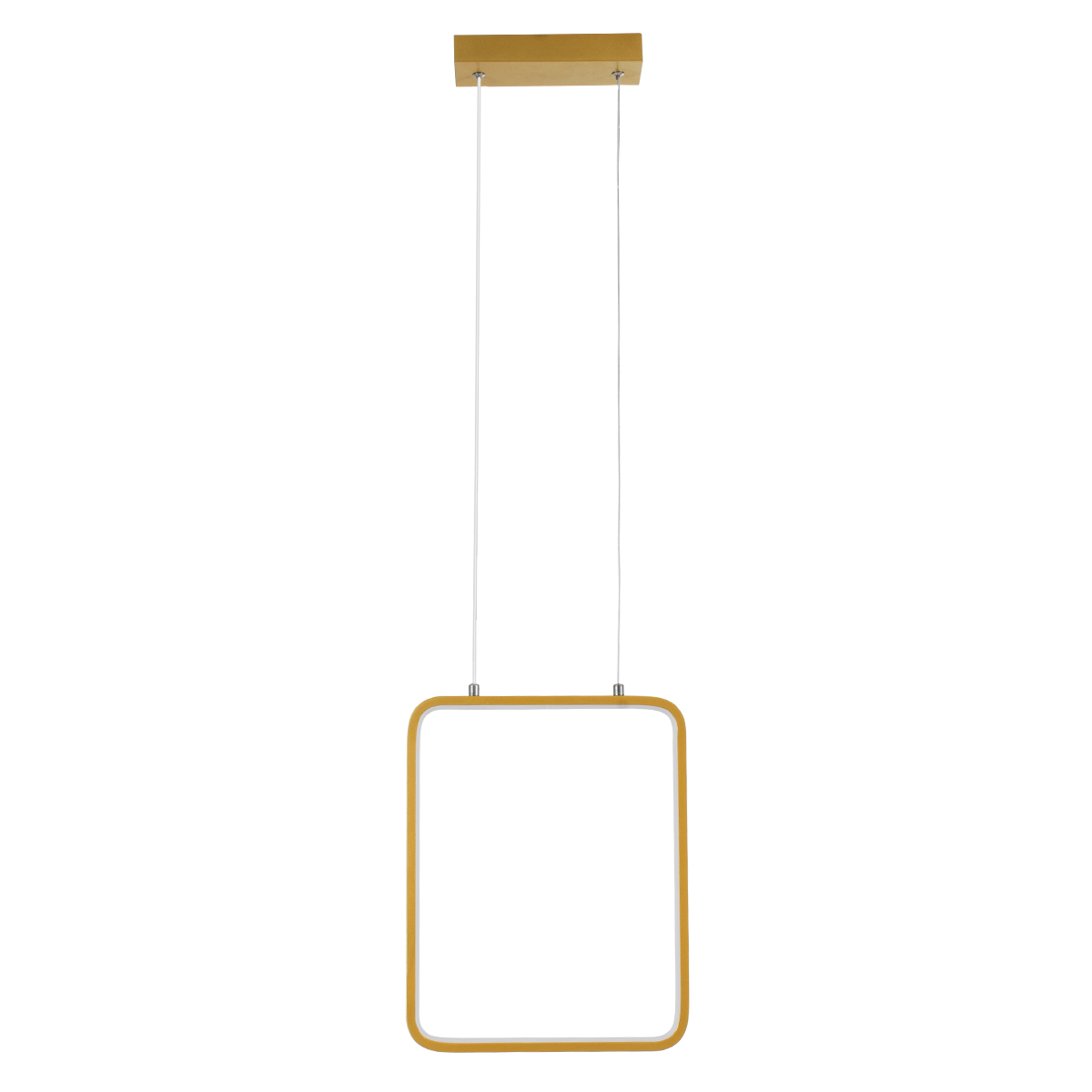 GloboStar® NEROBA 61305 Κρεμαστό Φωτιστικό Οροφής Linear Design LED CCT 18W 1980lm 360° AC 220-240V - Εναλλαγή Φωτισμού μέσω Διακόπτη On/Off All In One Ψυχρό 6000k+Φυσικό 4500k+Θερμό 2700k Μ29 x Π2 x Υ36cm - Χρυσό Βούρτσας - 3 Years Warranty