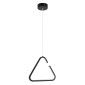 GloboStar® CEROBA 61307 Κρεμαστό Φωτιστικό Οροφής Linear Design LED CCT 12W 1320lm 360° AC 220-240V - Εναλλαγή Φωτισμού μέσω Διακόπτη On/Off All In One Ψυχρό 6000k+Φυσικό 4500k+Θερμό 2700k Μ22 x Π2 x Υ22cm - Μαύρο - 3 Years Warranty