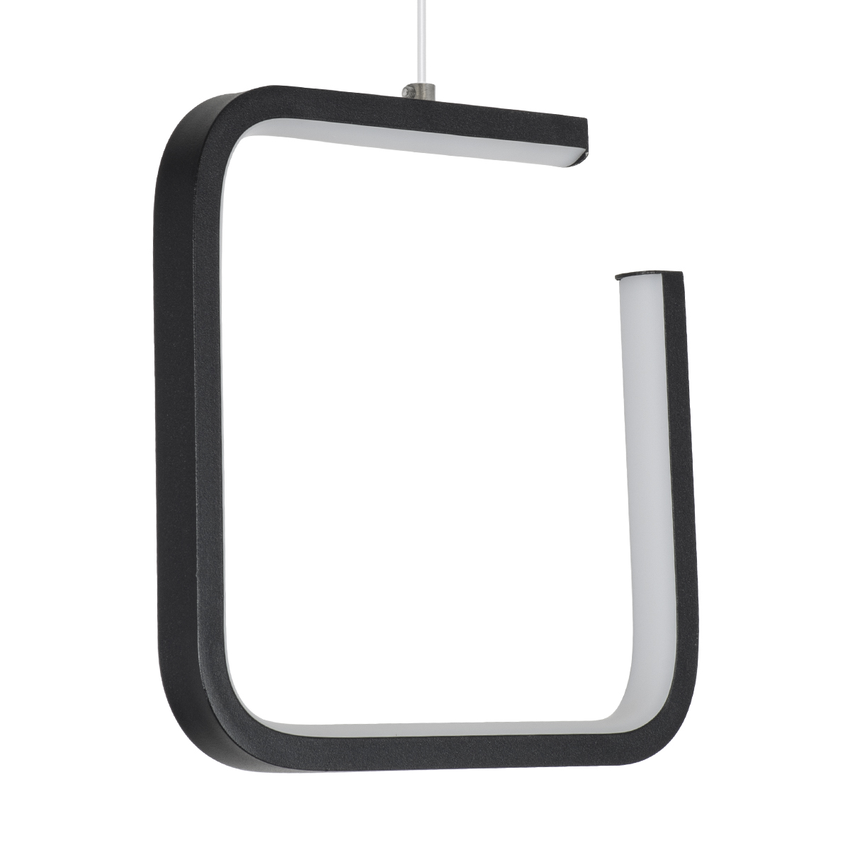 GloboStar® CEROBA 61308 Κρεμαστό Φωτιστικό Οροφής Linear Design LED CCT 12W 1320lm 360° AC 220-240V - Εναλλαγή Φωτισμού μέσω Διακόπτη On/Off All In One Ψυχρό 6000k+Φυσικό 4500k+Θερμό 2700k Μ22 x Π2 x Υ22cm - Μαύρο - 3 Years Warranty