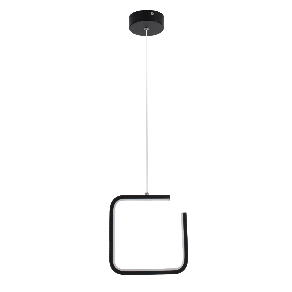 GloboStar® CEROBA 61308 Κρεμαστό Φωτιστικό Οροφής Linear Design LED CCT 12W 1320lm 360° AC 220-240V - Εναλλαγή Φωτισμού μέσω Διακόπτη On/Off All In One Ψυχρό 6000k+Φυσικό 4500k+Θερμό 2700k Μ22 x Π2 x Υ22cm - Μαύρο - 3 Years Warranty
