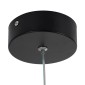 GloboStar® CEROBA 61308 Κρεμαστό Φωτιστικό Οροφής Linear Design LED CCT 12W 1320lm 360° AC 220-240V - Εναλλαγή Φωτισμού μέσω Διακόπτη On/Off All In One Ψυχρό 6000k+Φυσικό 4500k+Θερμό 2700k Μ22 x Π2 x Υ22cm - Μαύρο - 3 Years Warranty