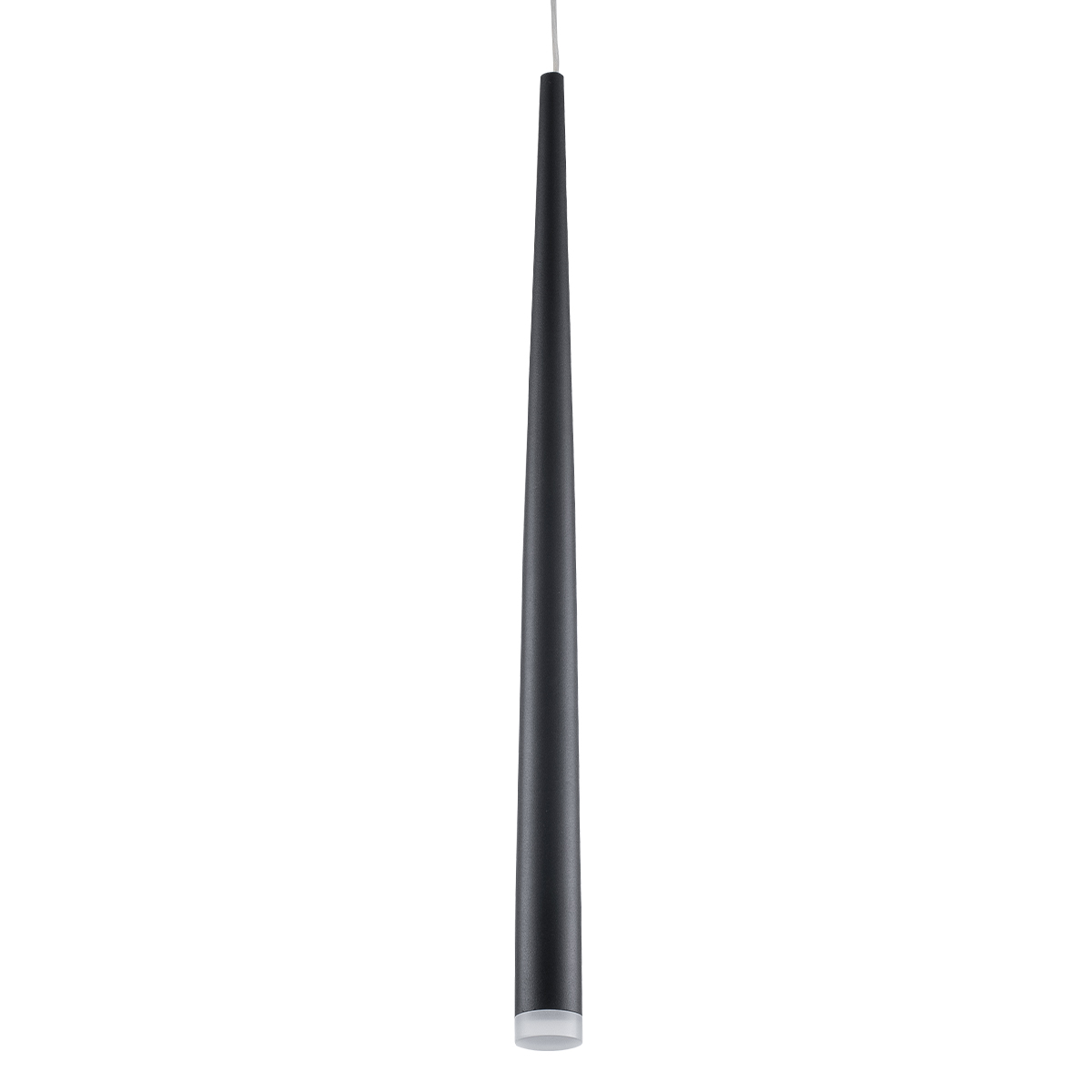 GloboStar® TEARS 61309 Κρεμαστό Φωτιστικό Οροφής Design LED CCT 3W 330lm 180° AC 220-240V - Εναλλαγή Φωτισμού μέσω Διακόπτη On/Off All In One Ψυχρό 6000k+Φυσικό 4500k+Θερμό 2700k Φ3.2 x Υ51.5cm - Μαύρο - 3 Years Warranty