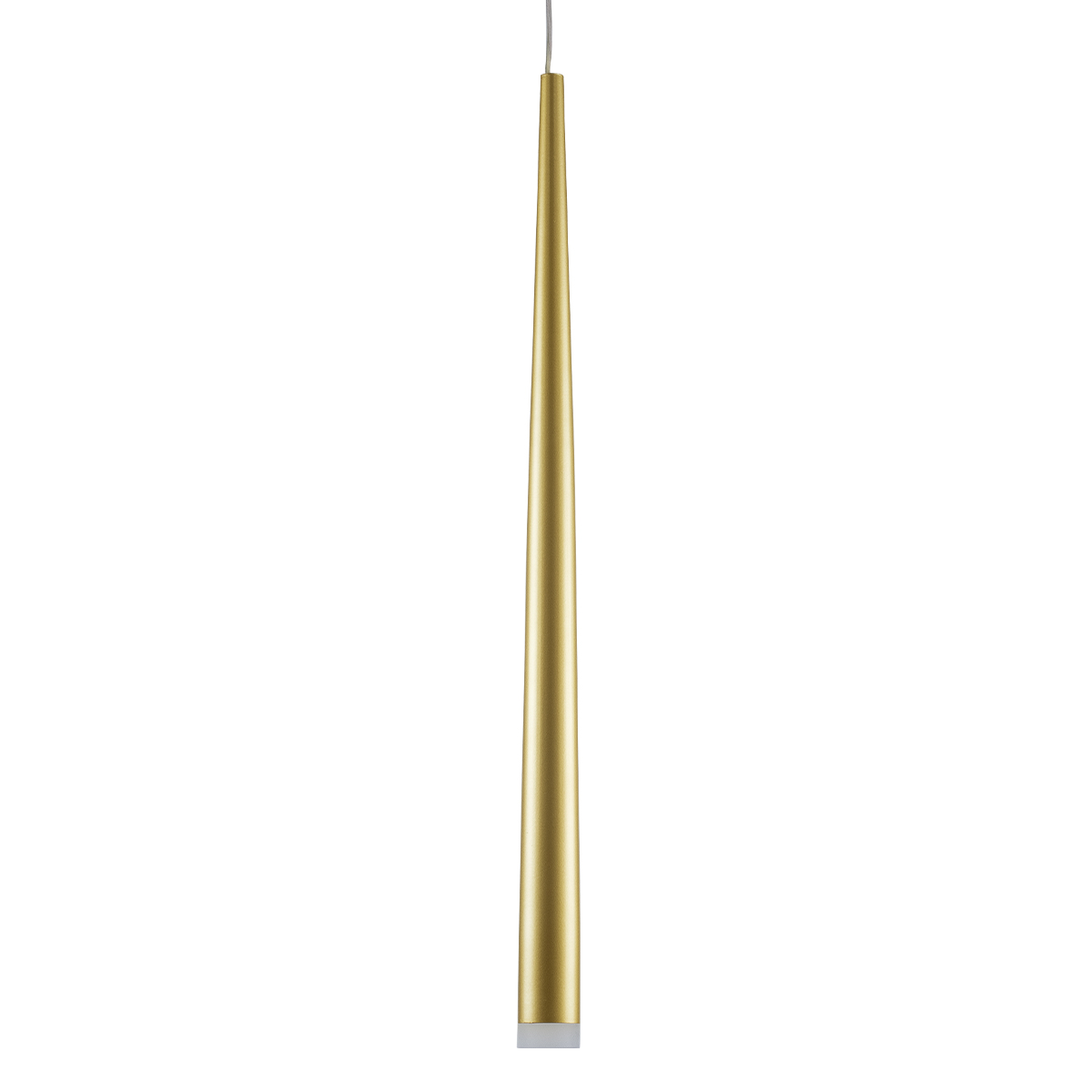 GloboStar® TEARS 61310 Κρεμαστό Φωτιστικό Οροφής Design LED CCT 3W 330lm 180° AC 220-240V - Εναλλαγή Φωτισμού μέσω Διακόπτη On/Off All In One Ψυχρό 6000k+Φυσικό 4500k+Θερμό 2700k Φ3.2 x Υ51.5cm - Χρυσό Βούρτσας - 3 Years Warranty
