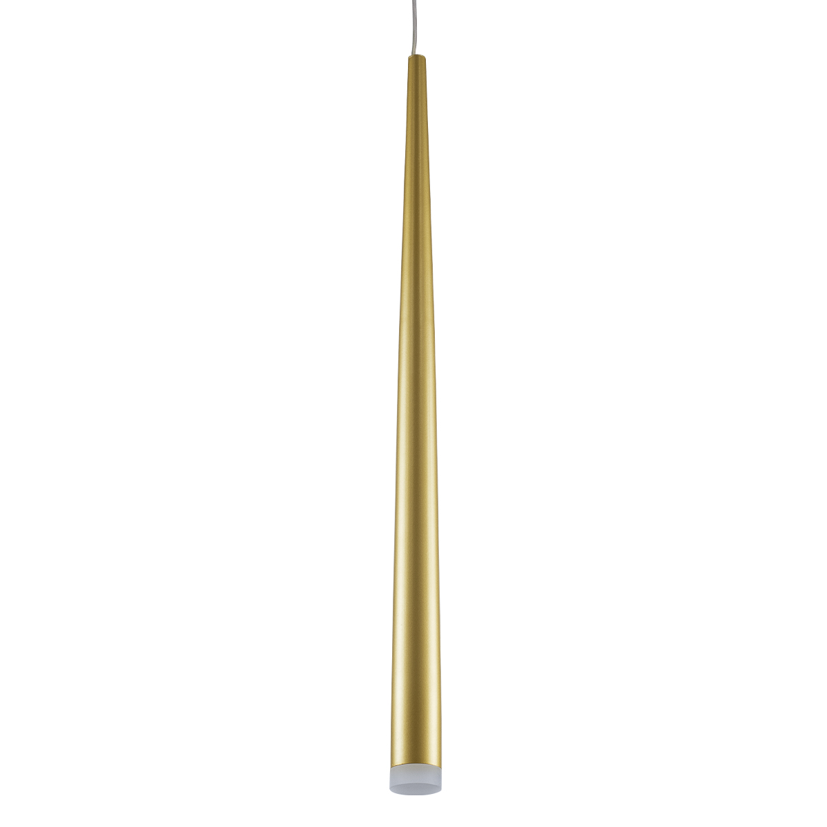 GloboStar® TEARS 61310 Κρεμαστό Φωτιστικό Οροφής Design LED CCT 3W 330lm 180° AC 220-240V - Εναλλαγή Φωτισμού μέσω Διακόπτη On/Off All In One Ψυχρό 6000k+Φυσικό 4500k+Θερμό 2700k Φ3.2 x Υ51.5cm - Χρυσό Βούρτσας - 3 Years Warranty