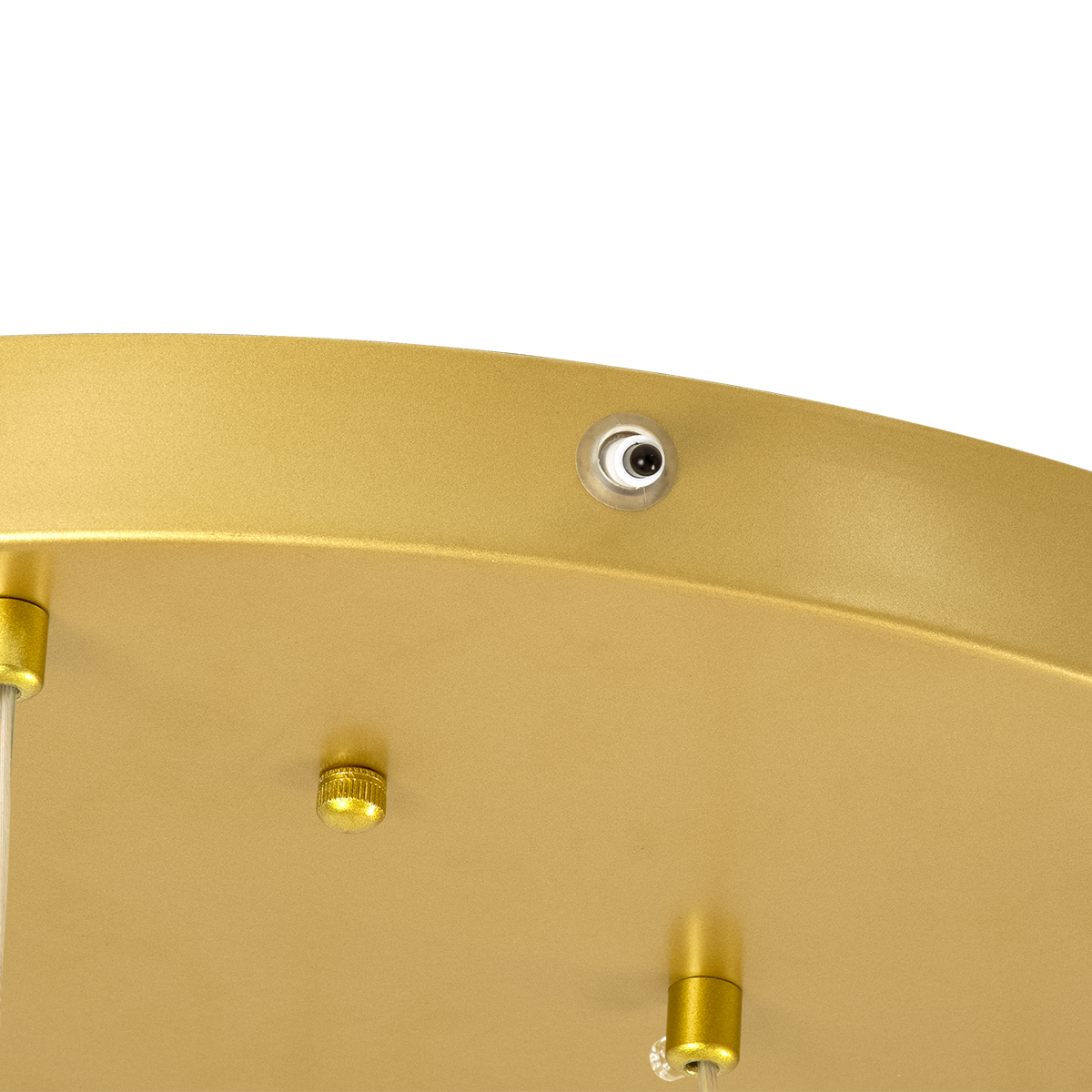 GloboStar® TEARS 61314 Κρεμαστό Φωτιστικό Οροφής Design LED CCT 36W 3960lm 180° AC 220-240V - Εναλλαγή Φωτισμού μέσω Τηλεχειριστηρίου All In One Ψυχρό 6000k+Φυσικό 4500k+Θερμό 2700k Dimmable Φ60 x Υ51.5cm - Χρυσό Βούρτσας - 3 Years Warranty