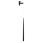 GloboStar® TEARS 61315 Φωτιστικό Τοίχου - Απλίκα Design LED CCT 3W 330lm 180° AC 220-240V - Εναλλαγή Φωτισμού μέσω Διακόπτη On/Off All In One Ψυχρό 6000k+Φυσικό 4500k+Θερμό 2700k Φ3.2 x Υ51.5cm - Μαύρο - 3 Years Warranty