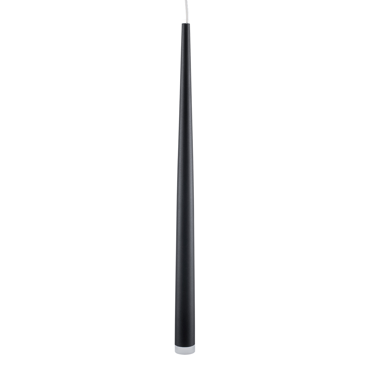 GloboStar® TEARS 61315 Φωτιστικό Τοίχου - Απλίκα Design LED CCT 3W 330lm 180° AC 220-240V - Εναλλαγή Φωτισμού μέσω Διακόπτη On/Off All In One Ψυχρό 6000k+Φυσικό 4500k+Θερμό 2700k Φ3.2 x Υ51.5cm - Μαύρο - 3 Years Warranty