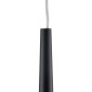 GloboStar® TEARS 61315 Φωτιστικό Τοίχου - Απλίκα Design LED CCT 3W 330lm 180° AC 220-240V - Εναλλαγή Φωτισμού μέσω Διακόπτη On/Off All In One Ψυχρό 6000k+Φυσικό 4500k+Θερμό 2700k Φ3.2 x Υ51.5cm - Μαύρο - 3 Years Warranty