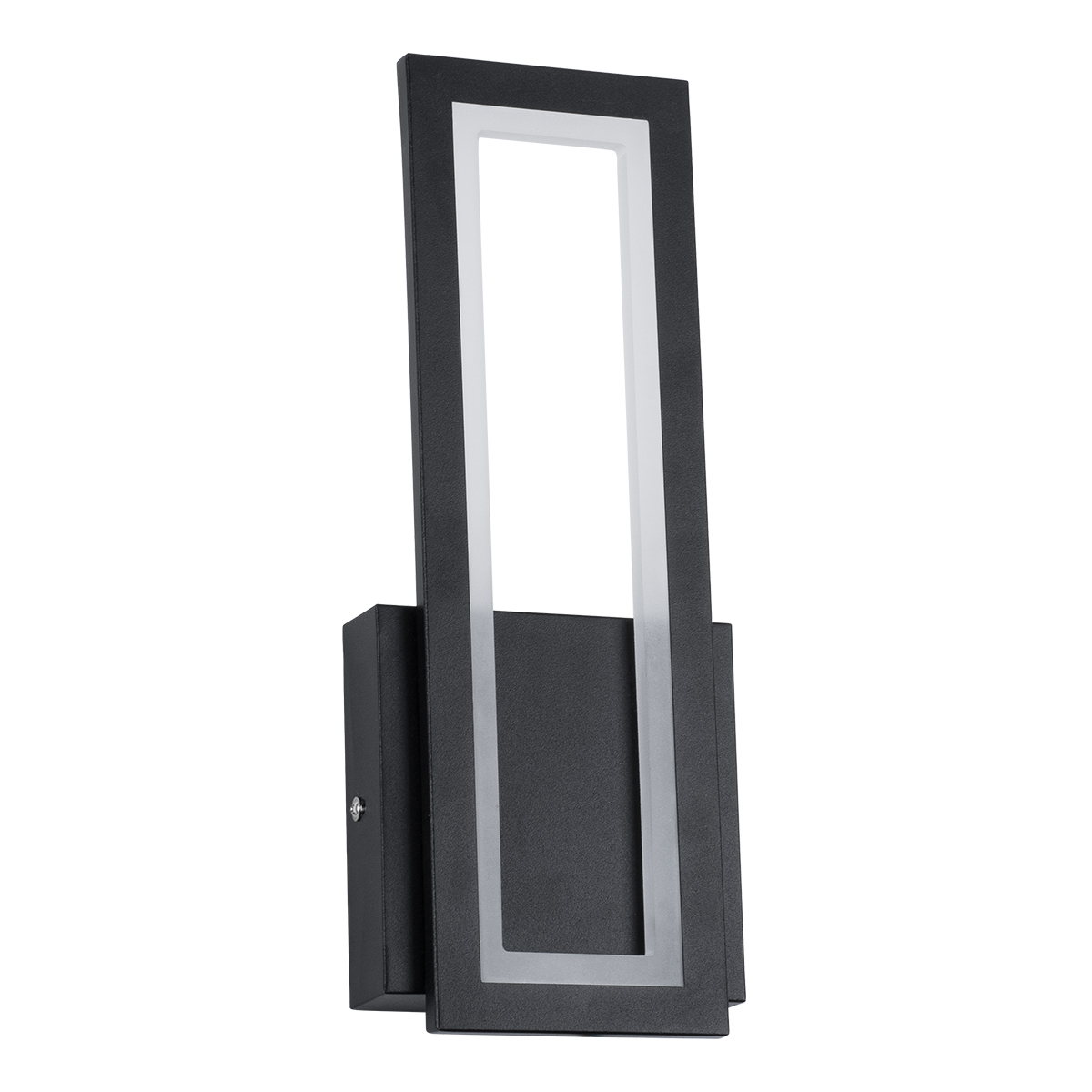 GloboStar® TIARA 61327 Φωτιστικό Τοίχου - Απλίκα Design LED CCT 12W 1440lm 360° AC 220-240V - Εναλλαγή Φωτισμού μέσω Διακόπτη On/Off All In One Ψυχρό 6000k+Φυσικό 4500k+Θερμό 2700k Μ12.5 x Π4 x Υ32cm - Μαύρο - 3 Years Warranty
