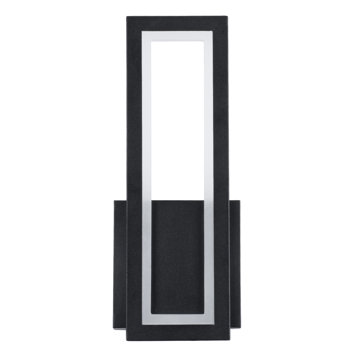 GloboStar® TIARA 61327 Φωτιστικό Τοίχου - Απλίκα Design LED CCT 12W 1440lm 360° AC 220-240V - Εναλλαγή Φωτισμού μέσω Διακόπτη On/Off All In One Ψυχρό 6000k+Φυσικό 4500k+Θερμό 2700k Μ12.5 x Π4 x Υ32cm - Μαύρο - 3 Years Warranty