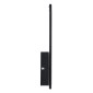 GloboStar® TIARA 61327 Φωτιστικό Τοίχου - Απλίκα Design LED CCT 12W 1440lm 360° AC 220-240V - Εναλλαγή Φωτισμού μέσω Διακόπτη On/Off All In One Ψυχρό 6000k+Φυσικό 4500k+Θερμό 2700k Μ12.5 x Π4 x Υ32cm - Μαύρο - 3 Years Warranty