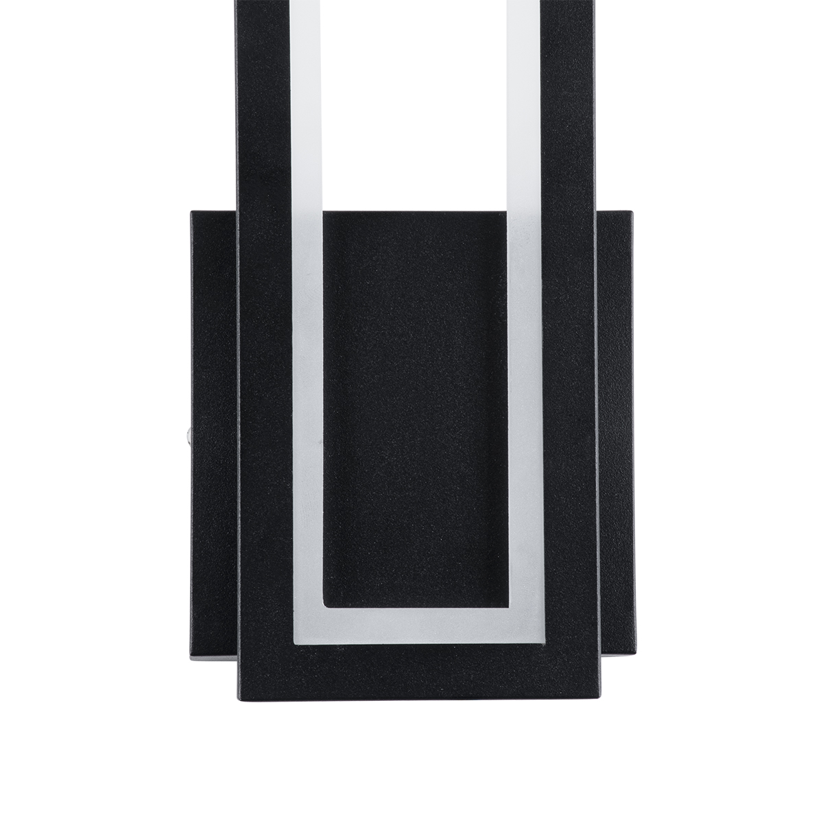 GloboStar® TIARA 61327 Φωτιστικό Τοίχου - Απλίκα Design LED CCT 12W 1440lm 360° AC 220-240V - Εναλλαγή Φωτισμού μέσω Διακόπτη On/Off All In One Ψυχρό 6000k+Φυσικό 4500k+Θερμό 2700k Μ12.5 x Π4 x Υ32cm - Μαύρο - 3 Years Warranty